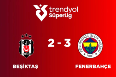 Bol gollü derbi . Beşiktaş 2-3 Fenerbahçe