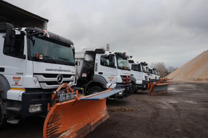 Sakarya Büyükşehir karla mücadele için göreve hazır