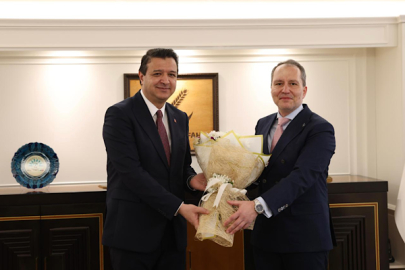 Saadet Partisi Genel Başkanı Mahmut Arıkan’dan Yeniden Refah Partisi Genel Başkanı Fatih Erbakan'a ziyaret