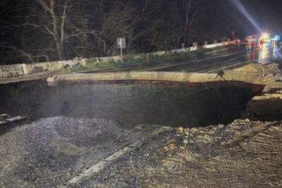 Aydın’da yol çöktü: Sürücüler alternatif güzergahlara yönlendirildi