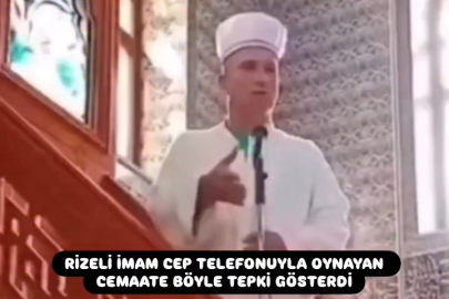 Rize'li imamı kızdırdılar.