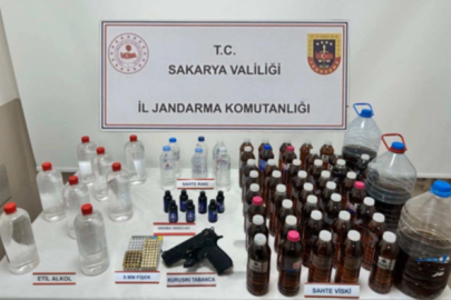 Sakarya'da sahte alkol operasyonu