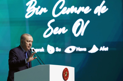 Cumhurbaşkanı Erdoğan : Hava, su ve toprak kirliliği ürkütücü boyutta