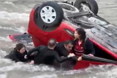 Yeşilırmak’ta can pazarı: Amasya'da Kaza yapan anne-kız nehre uçtu