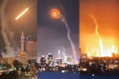 İran ve Hizbullah İsrail ' e füze yağdırdı.