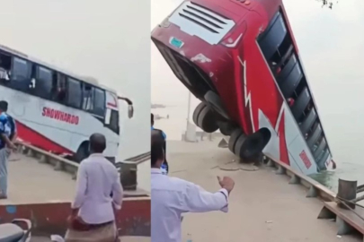 Bangladeş'te yolcu otobüsü nehre düştü, çok sayıda ölü var