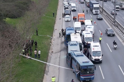 İstanbul'da 4 cezaevi aracı kaza yaptı