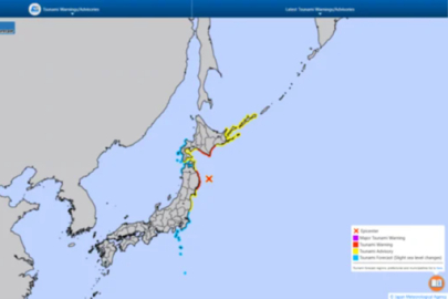 Japonya kıyılarında 7,5 büyüklüğünde bir deprem meydana geldi