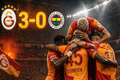 Galatasaray Fenerbahçe 'yi derbide farklı geçti : 3-0