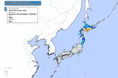Japonya: Hokkaido adasında 6,2 büyüklüğünde bir deprem meydana geldi.
