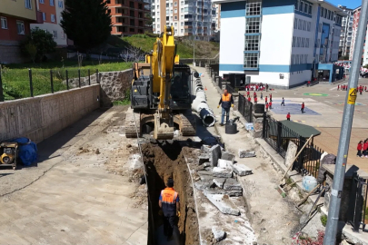 Trabzon Ortahisar’da altyapı seferberliği sürüyor