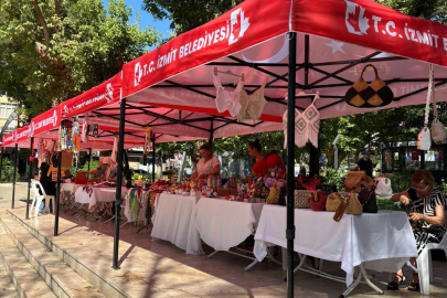 İzmit Belediyesi'nde Kadın girişimcilere Yenicuma’da el emeği satış imkanı