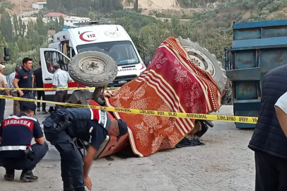 Aydın’da traktör devrildi: 1 ölü, 1 yaralı
