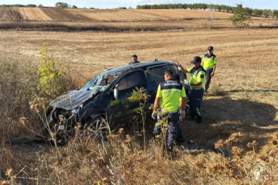 Tekirdağ’da TEM otoyolunda feci kaza: 1 ölü, 2 yaralı